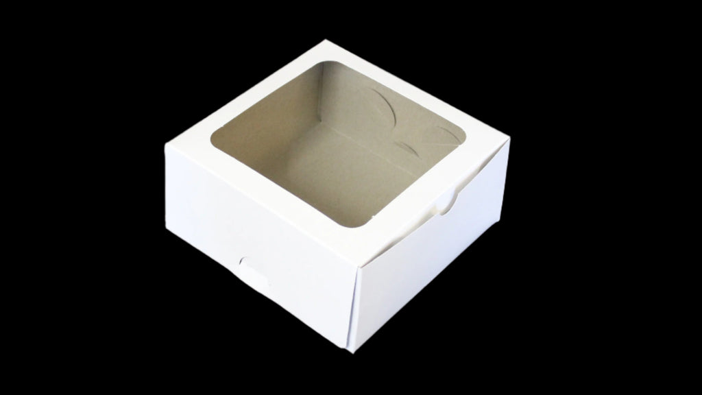 BOXES - 4 CUP WHITE WINDOW 6/6/3 (EACH)