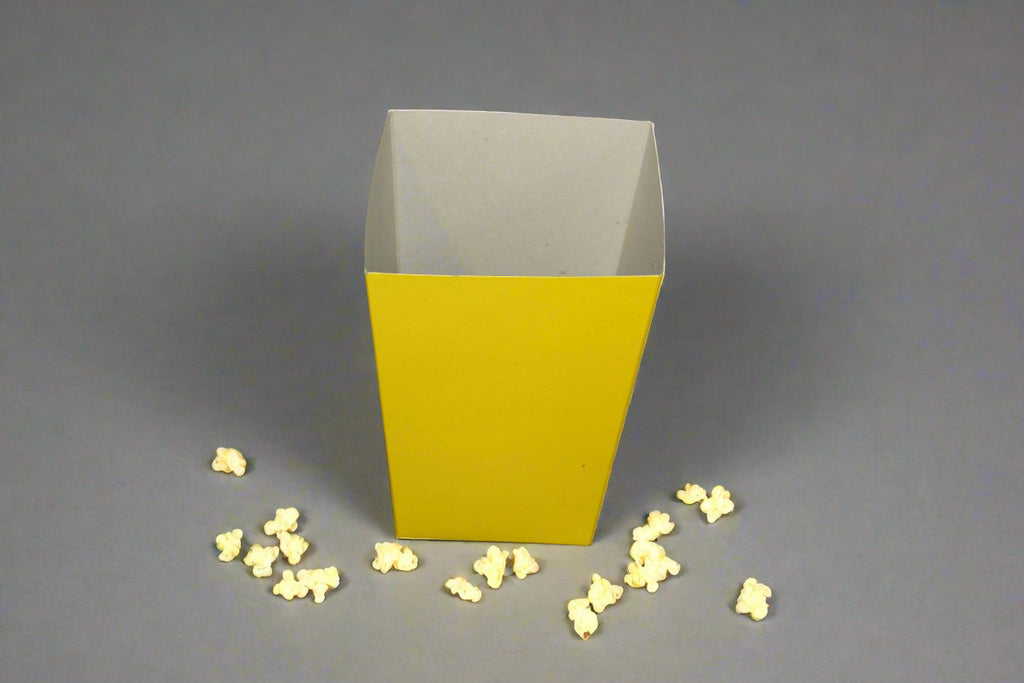 BOXES - POPCORN SOLID YELLOW SMALL(EACH)
