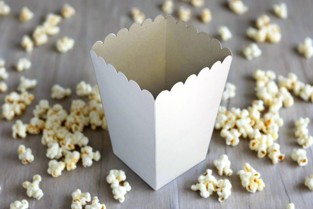 BOXES - POPCORN SOLID WHITE SMALL(EACH)
