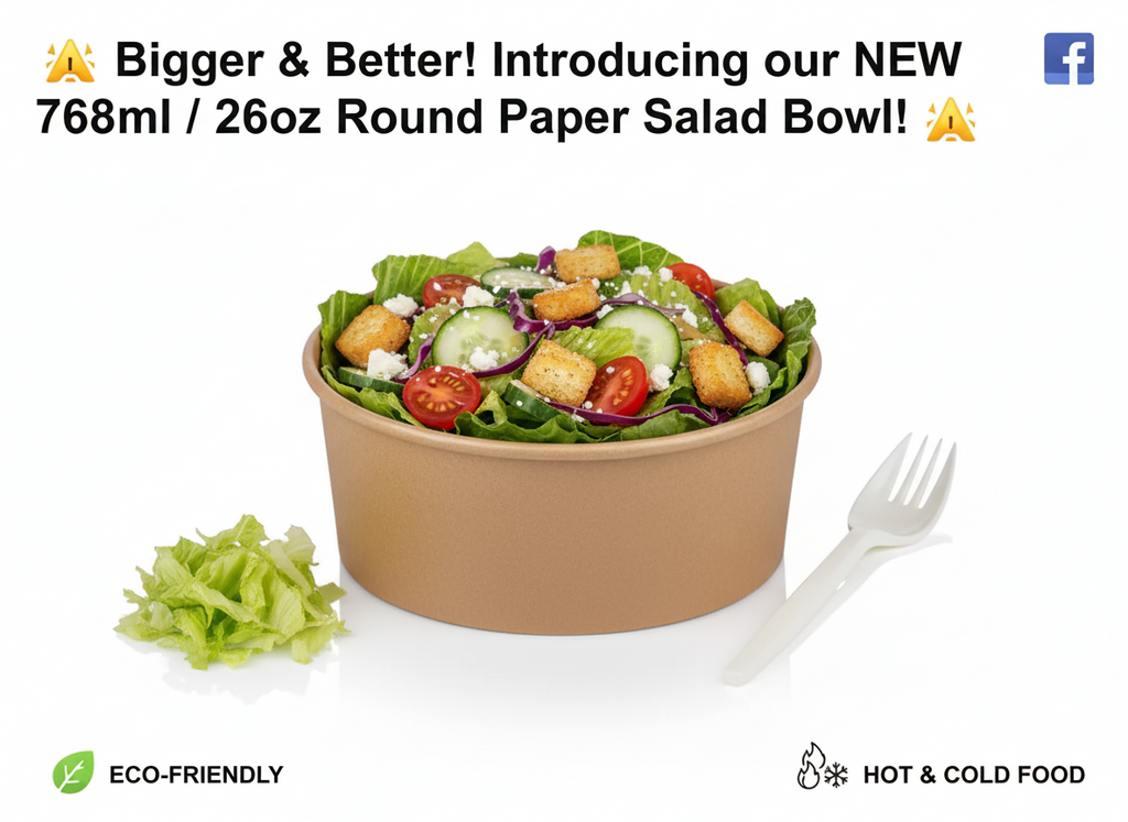 SALAD BOWL 26oz ONLY (768ml) EACH
