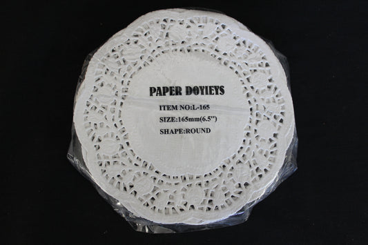 DOYLEYS - WHITE ROUND PAPER 165mm(240)