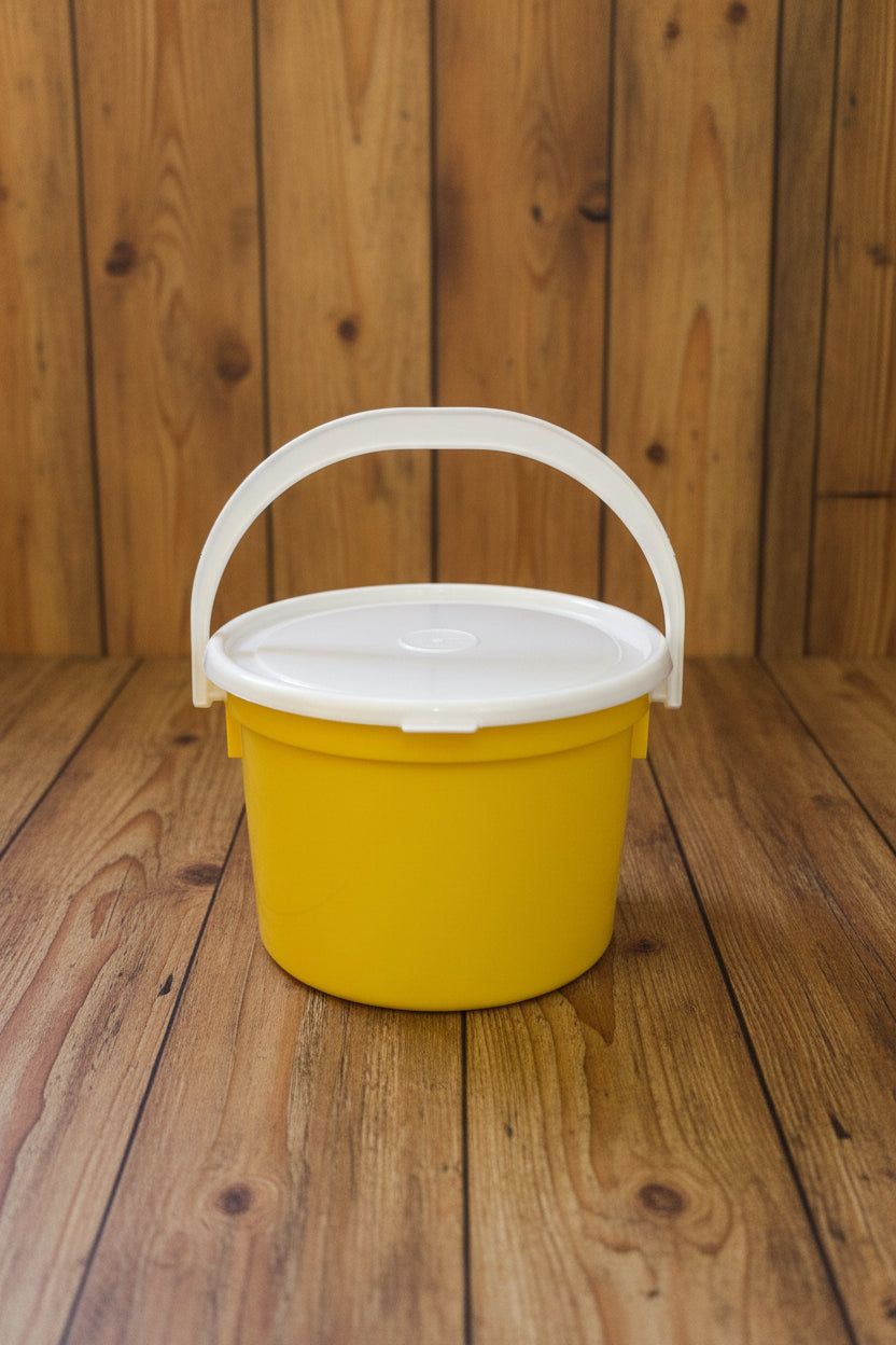 1 L BUCKET HANDLE + LID YELLOW (EACH)