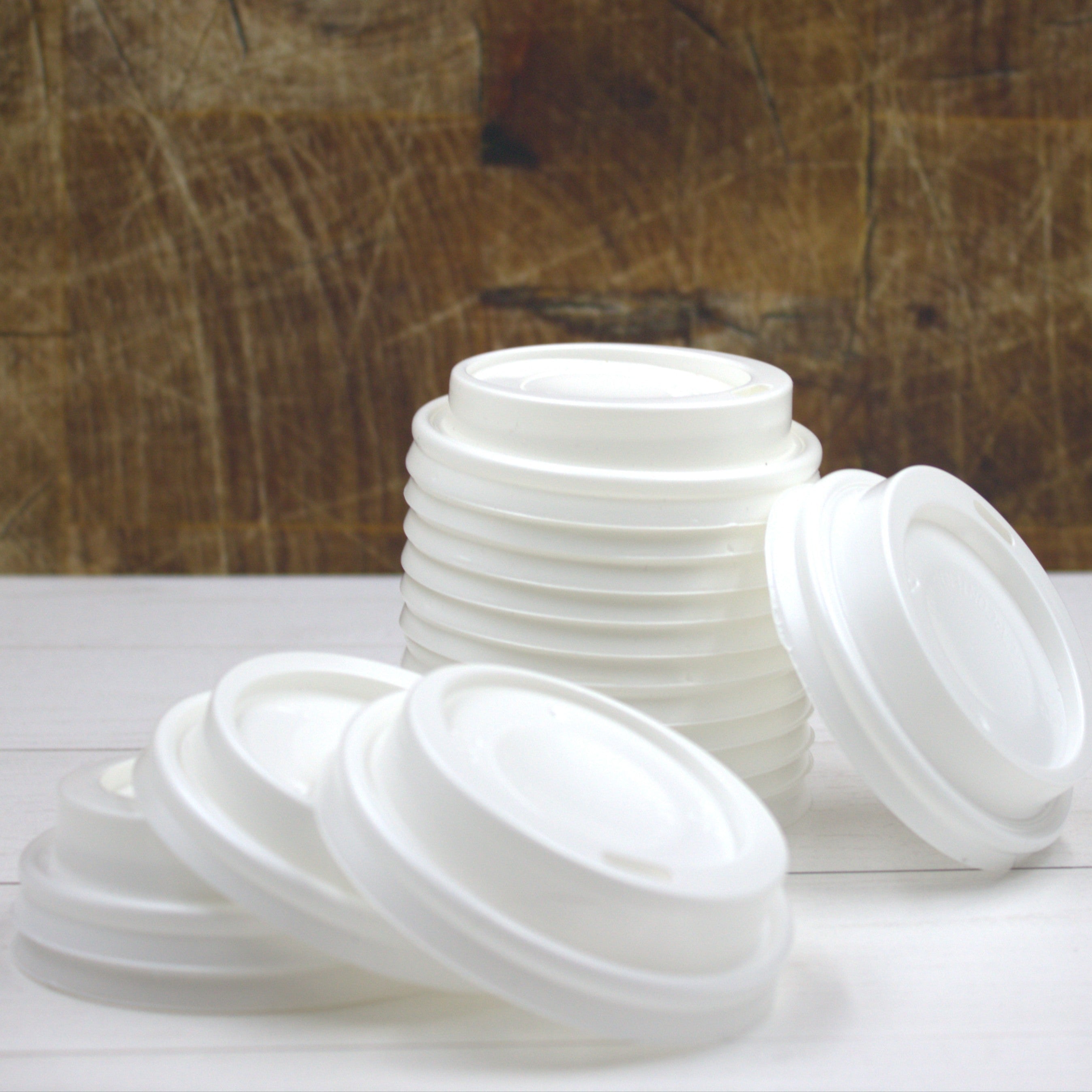 Black / White 90mm Sippy Lid for 350ml & 500ml Cups | Spill-Resistant (Lids Only)