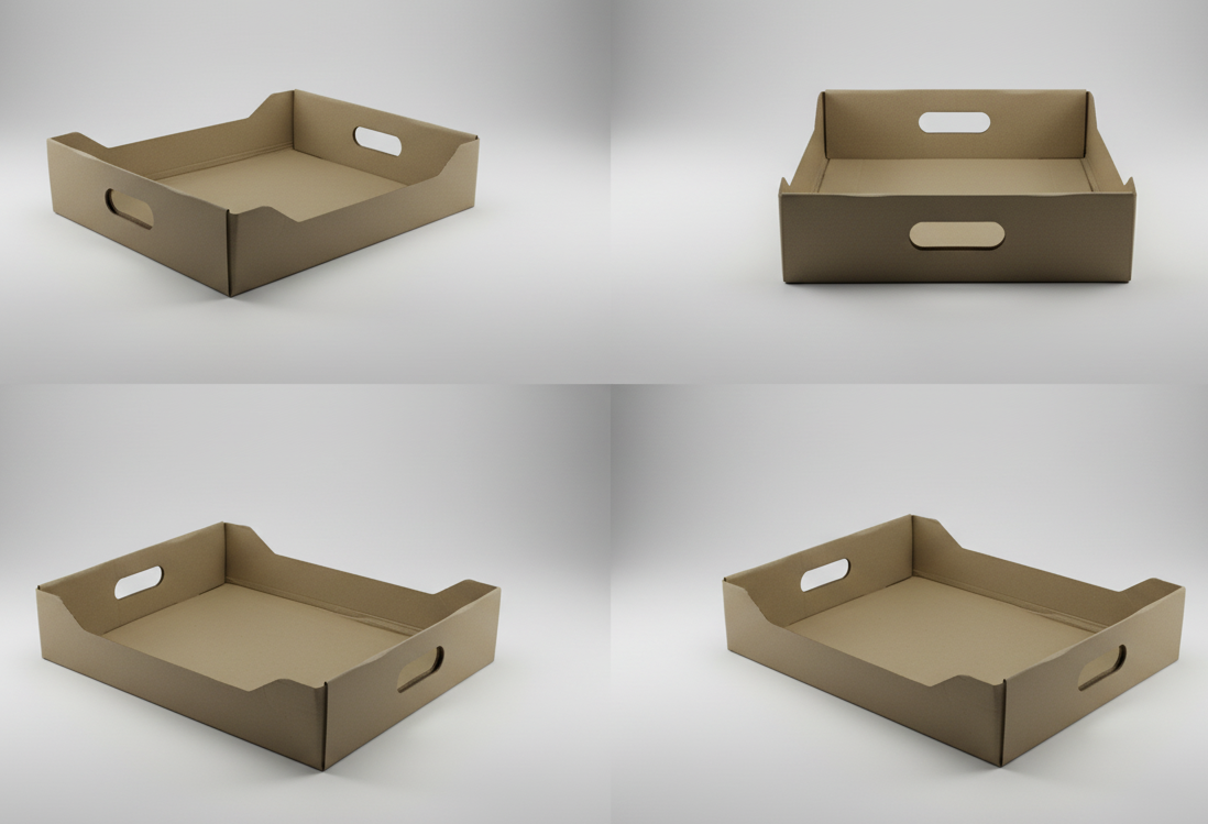 CORRUGATED TAKE-AWAY TRAY(EACH)