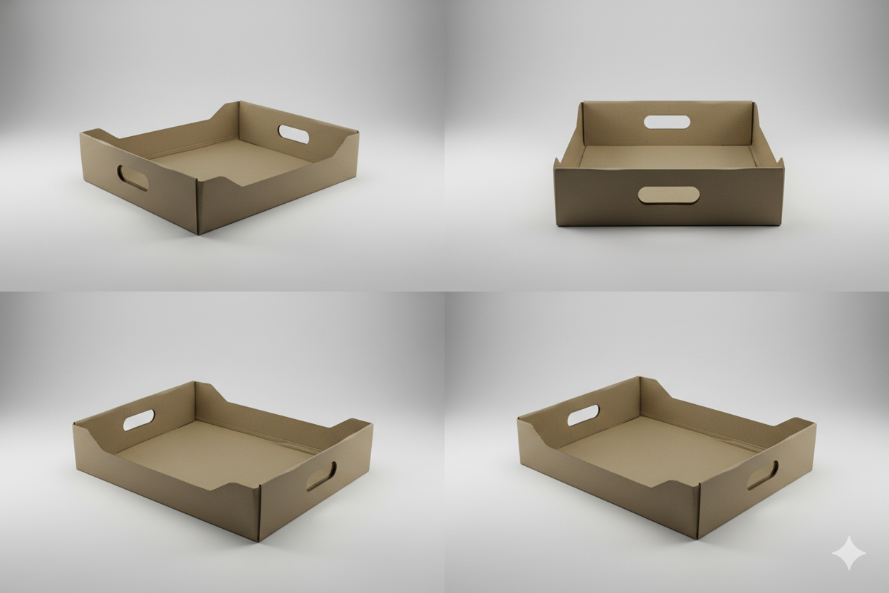 CORRUGATED TAKE-AWAY TRAY(EACH)