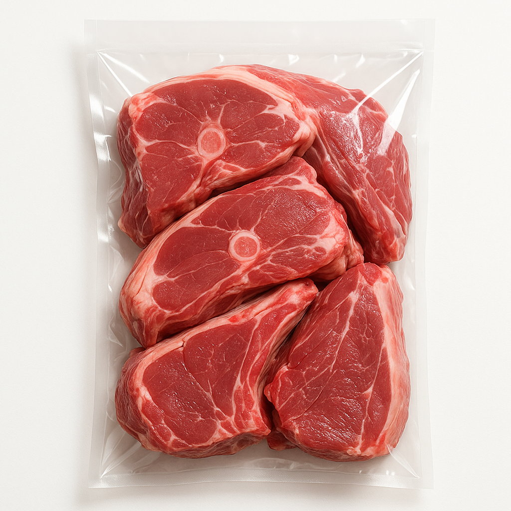 300mm x 450mm bag size with half lamb in side