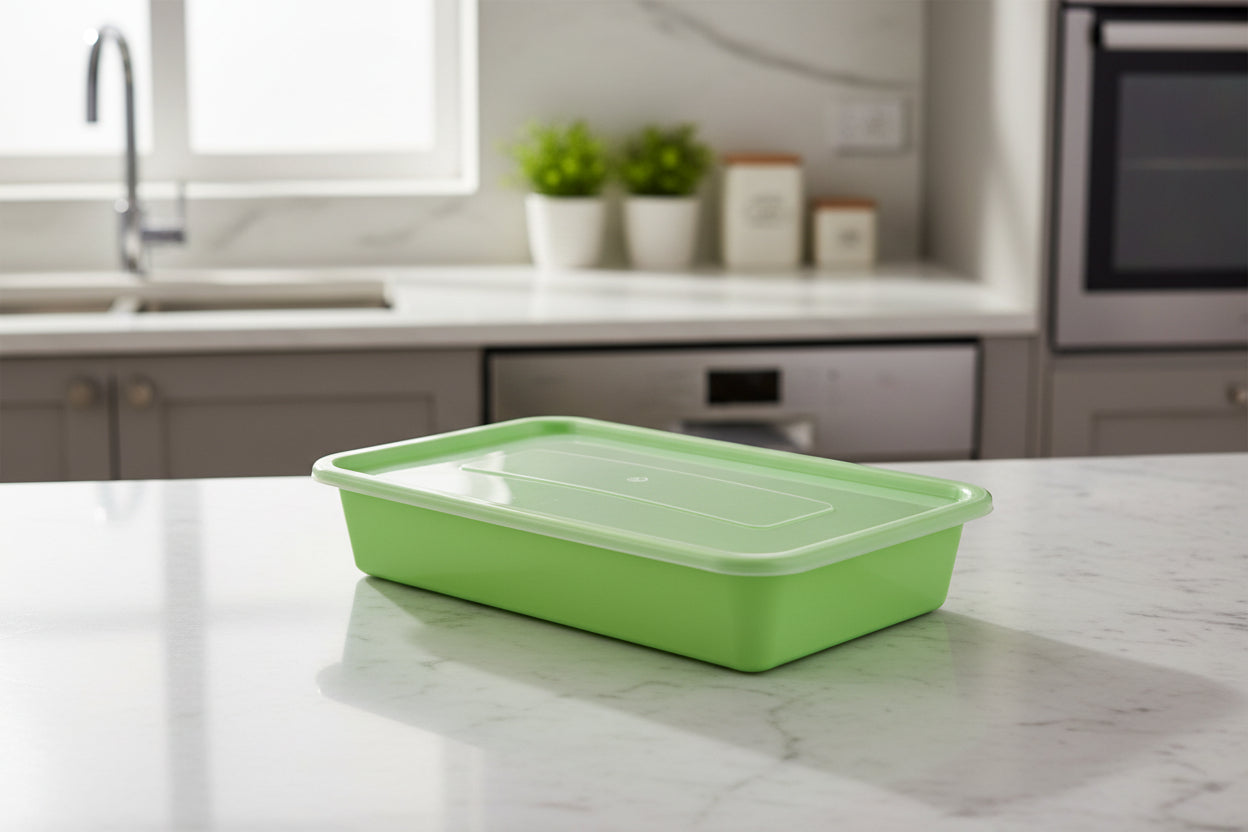 3L PUNNET + LID PASTEL GREEN (EACH)