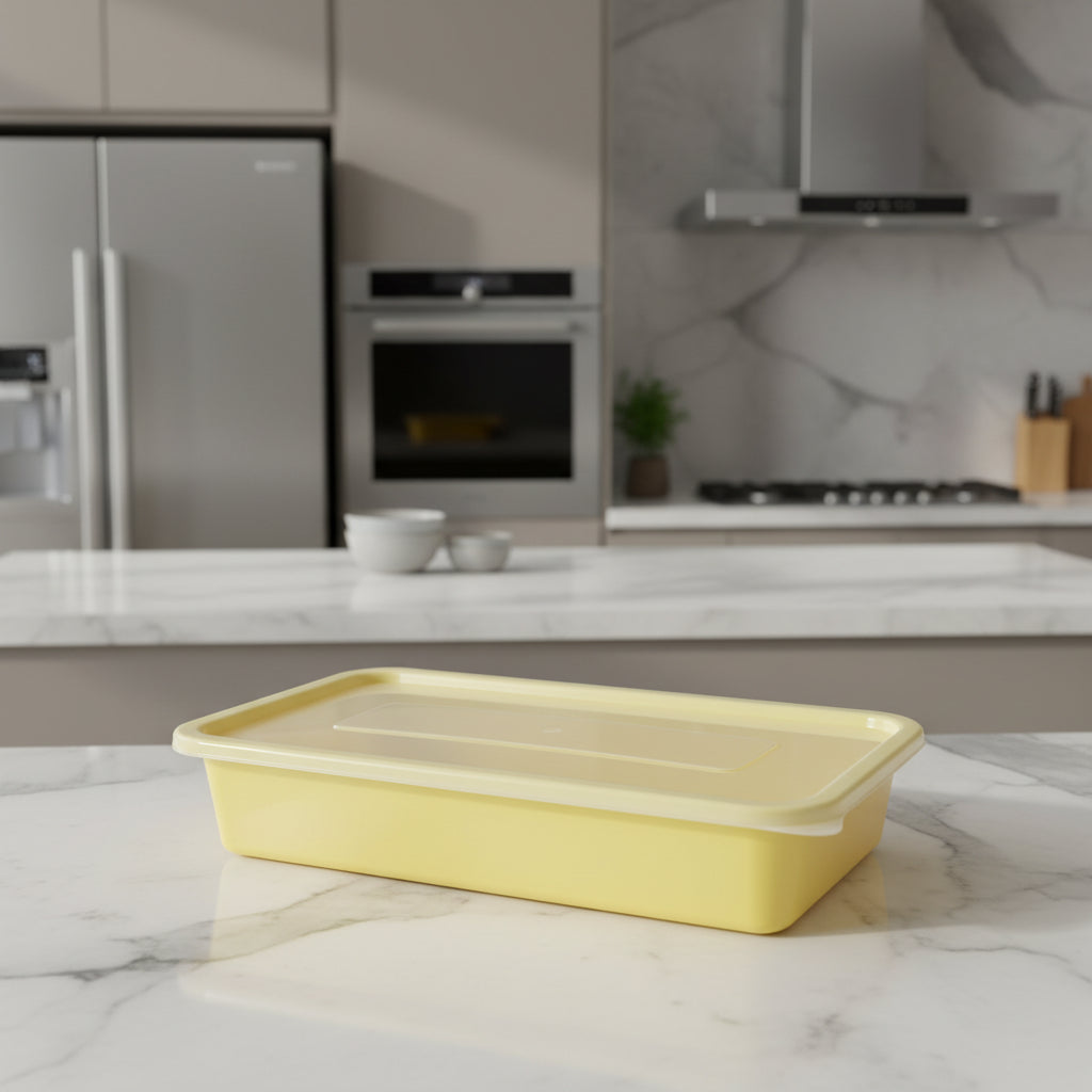 3L PUNNET + LID PASTEL YELLOW (EACH)