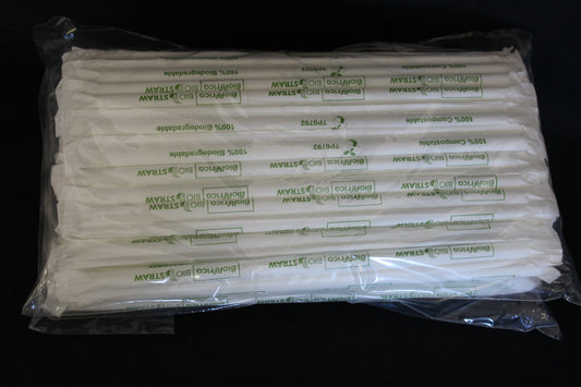 STRAWS-BIO WRAPPED 8mm (100)