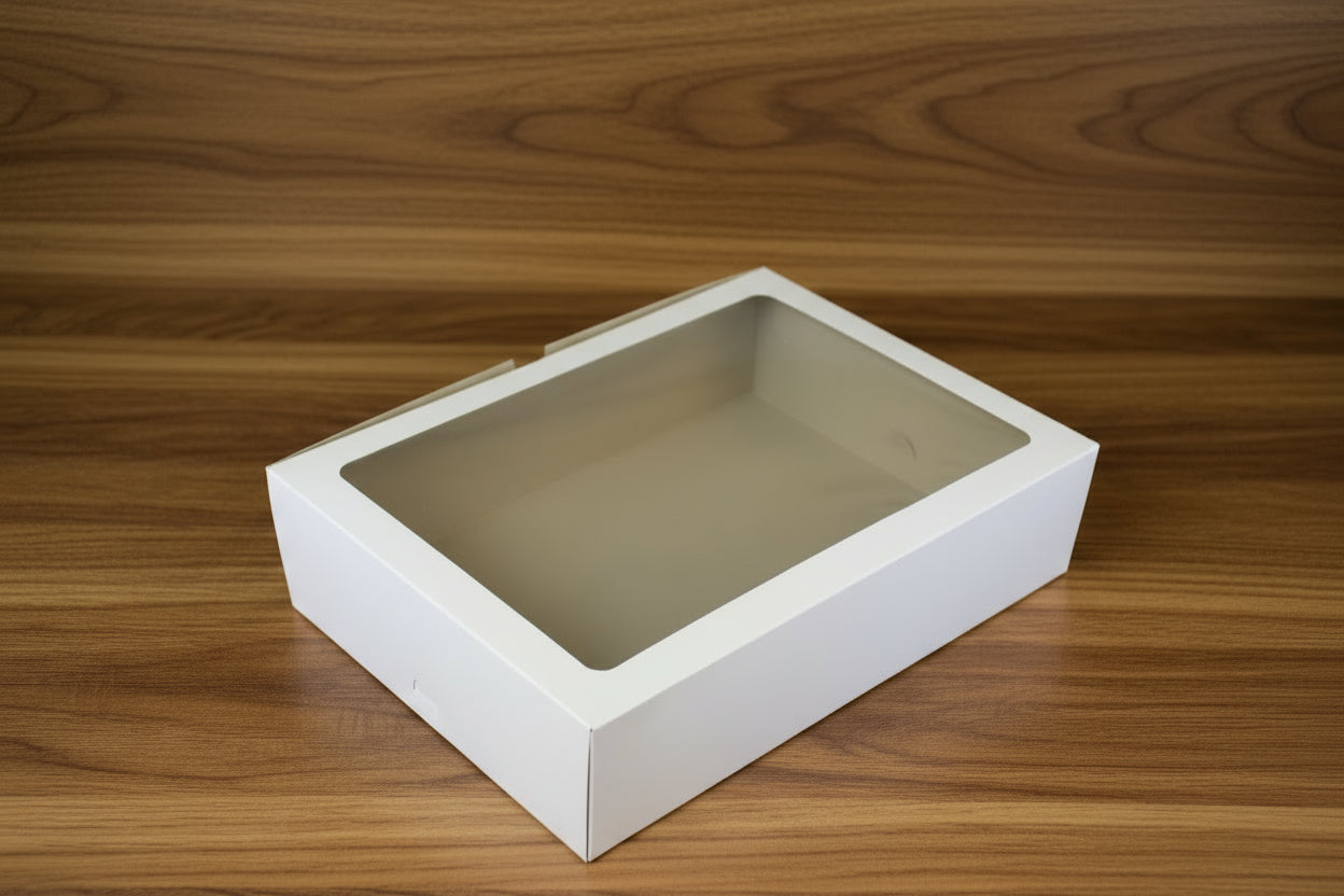BOXES - 12 CUP CAKE WHITE WINDOW (EACH)