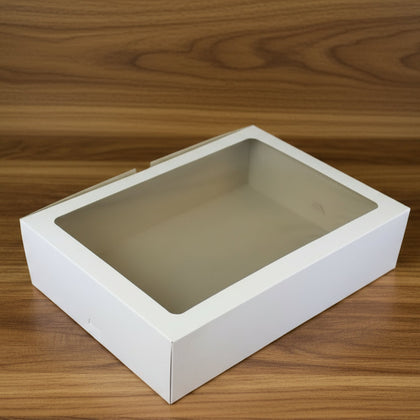 BOXES - 12 CUP CAKE WHITE WITH WINDOW(EACH)