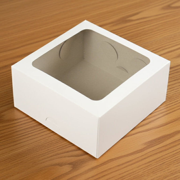 BOXES - 4 CUP WHITE WINDOW 6/6/3 (EACH)