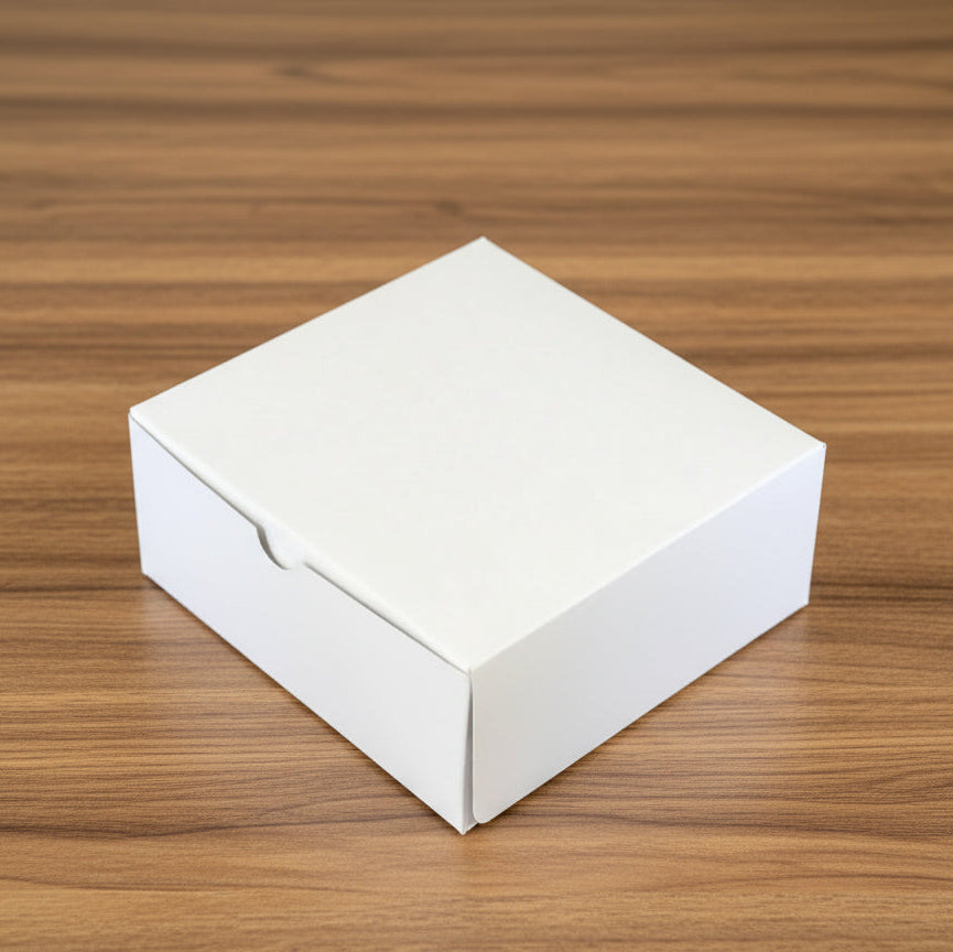 CAKE BOX WHITE 8X8X2 (EACH)