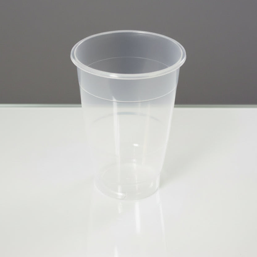 PLASTIC PP ROBUST SMOOTHIE/DRINKING CUP 350ml
