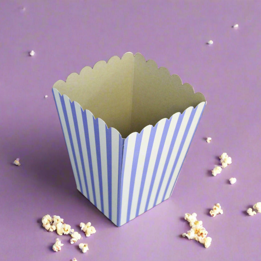 BOXES - POPCORN STRIPE PURPLE SMALL(EACH)