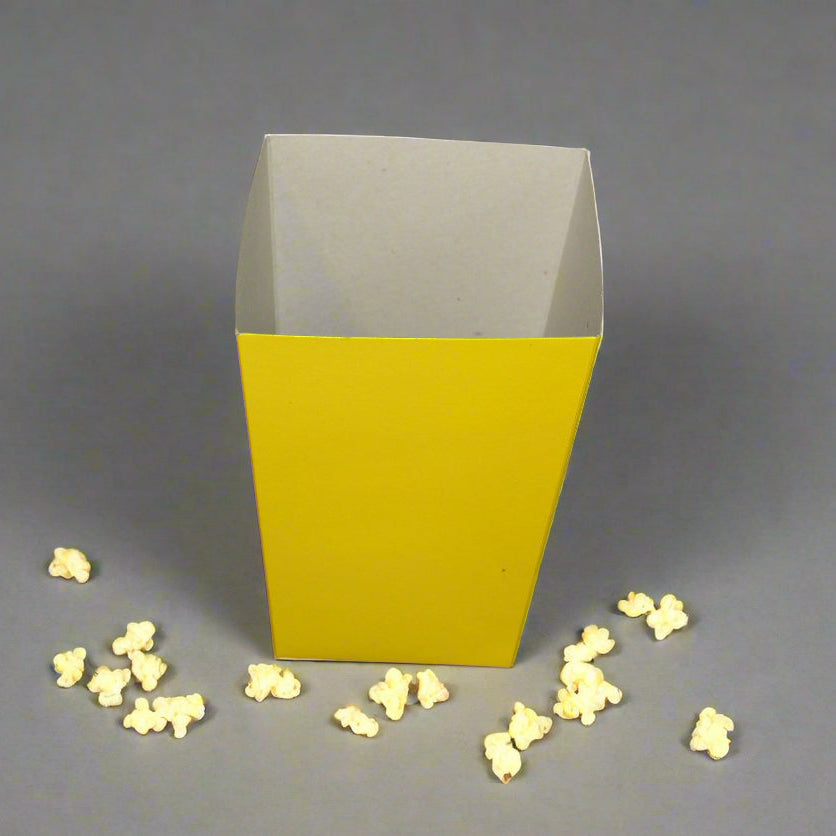 BOXES - POPCORN SOLID YELLOW SMALL(EACH)