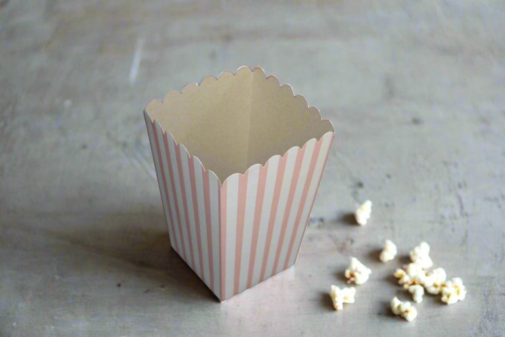 BOXES - POPCORN STRIPE BABY PINK SMALL(EACH)