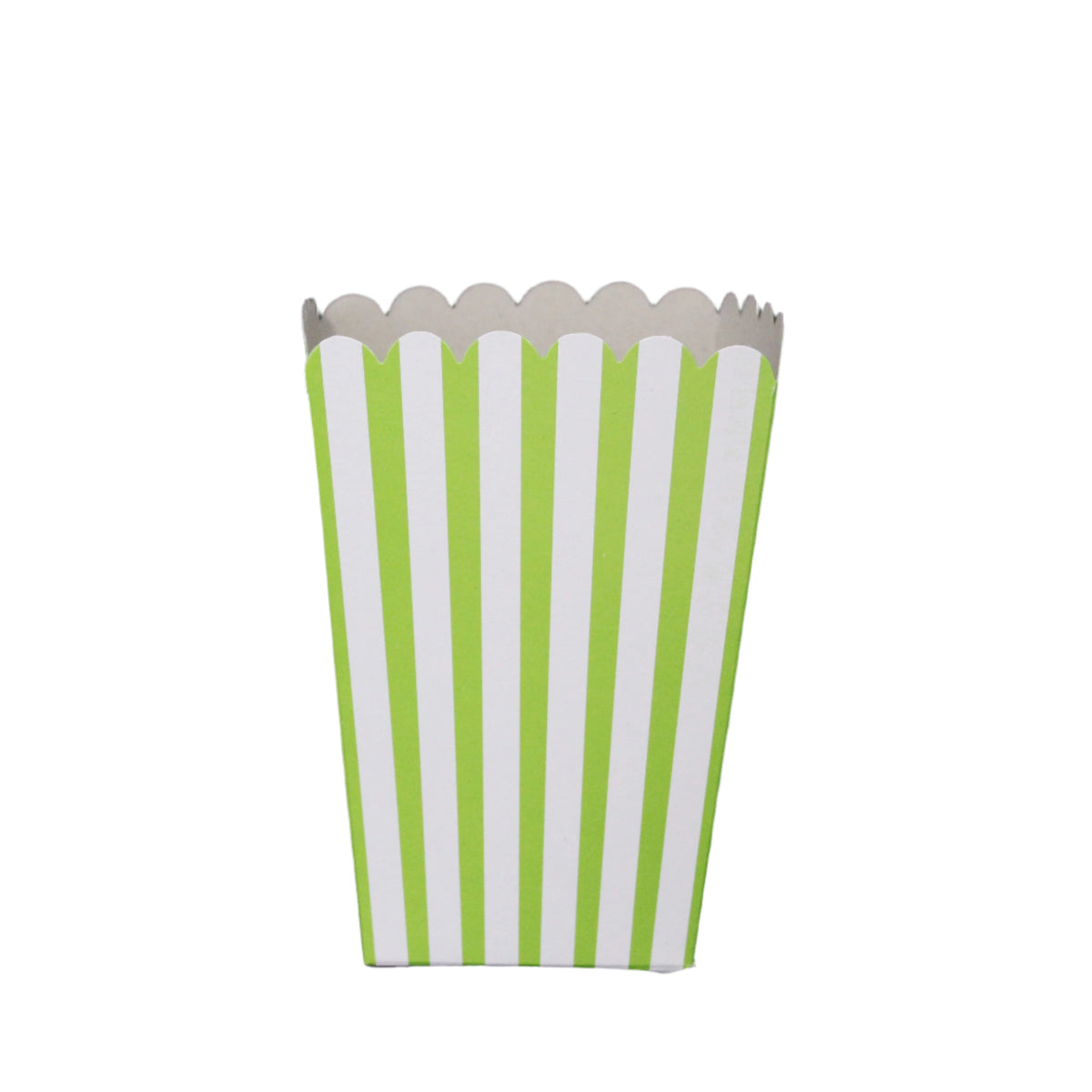BOXES - POPCORN STRIPE LIME GREEN SMALL(EACH)