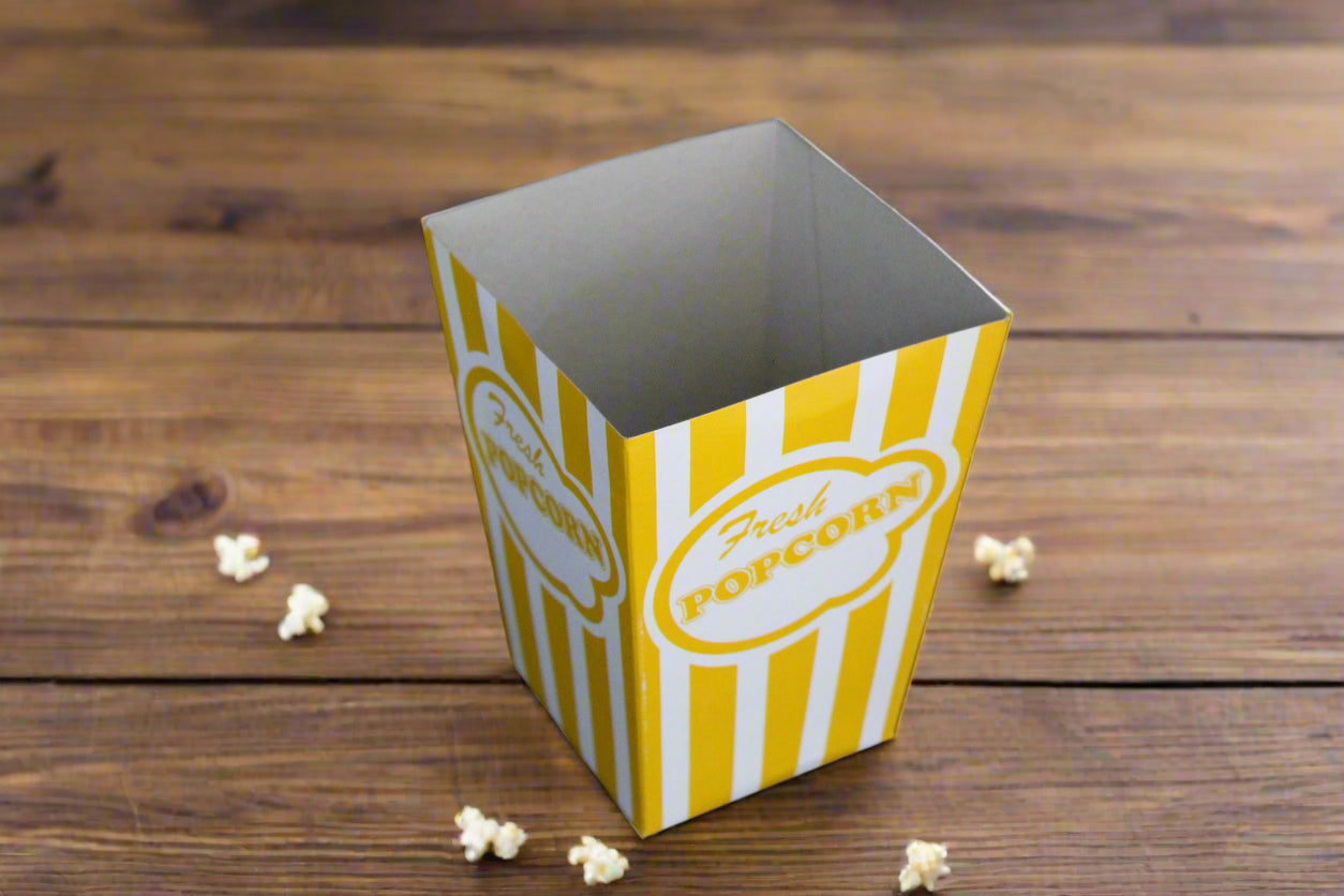 BOXES - POPCORN FRESH YELLOW SMALL(EACH)