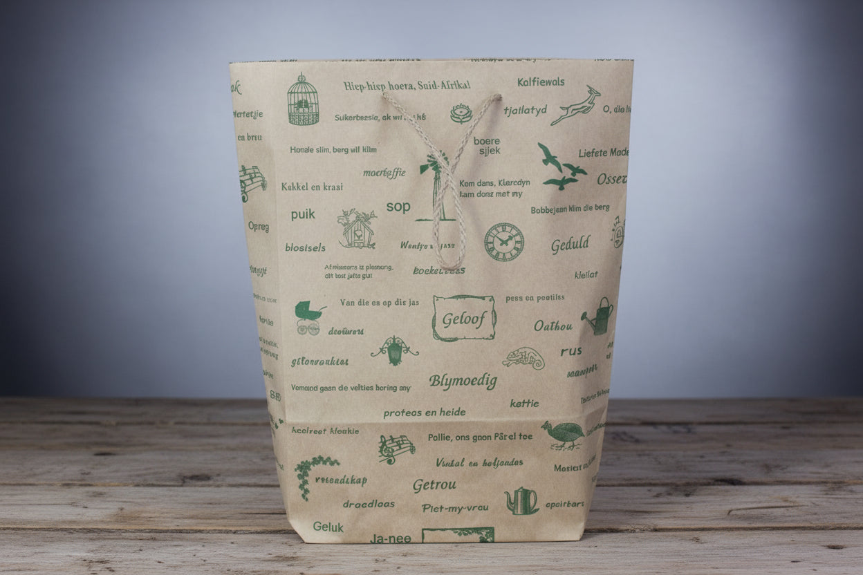 GIFT BAG AFRIKAANS KRAFT BROWN(EACH)