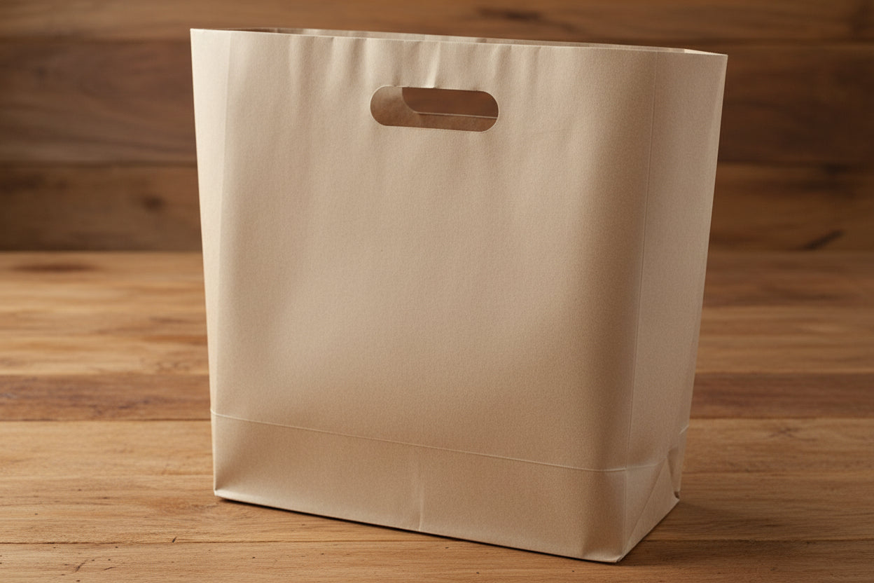 GIFT BAGS SMALL BROWN OPOL(375X305)(EACH)