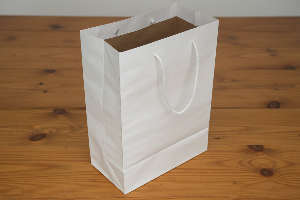 GIFT BAG - CARRY SMALL WHITE ROPE(EACH)