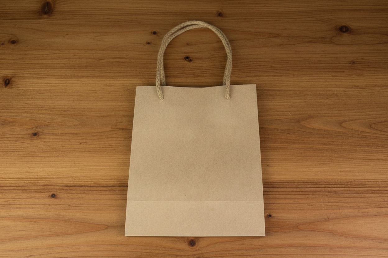 GIFT BAGS - CARRY GIFT BROWN ROPE(EACH)