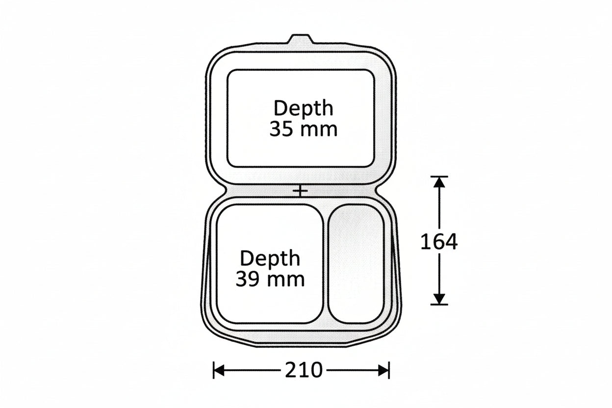 MAIN-PAK 30 RAISED LID DIV. (75)