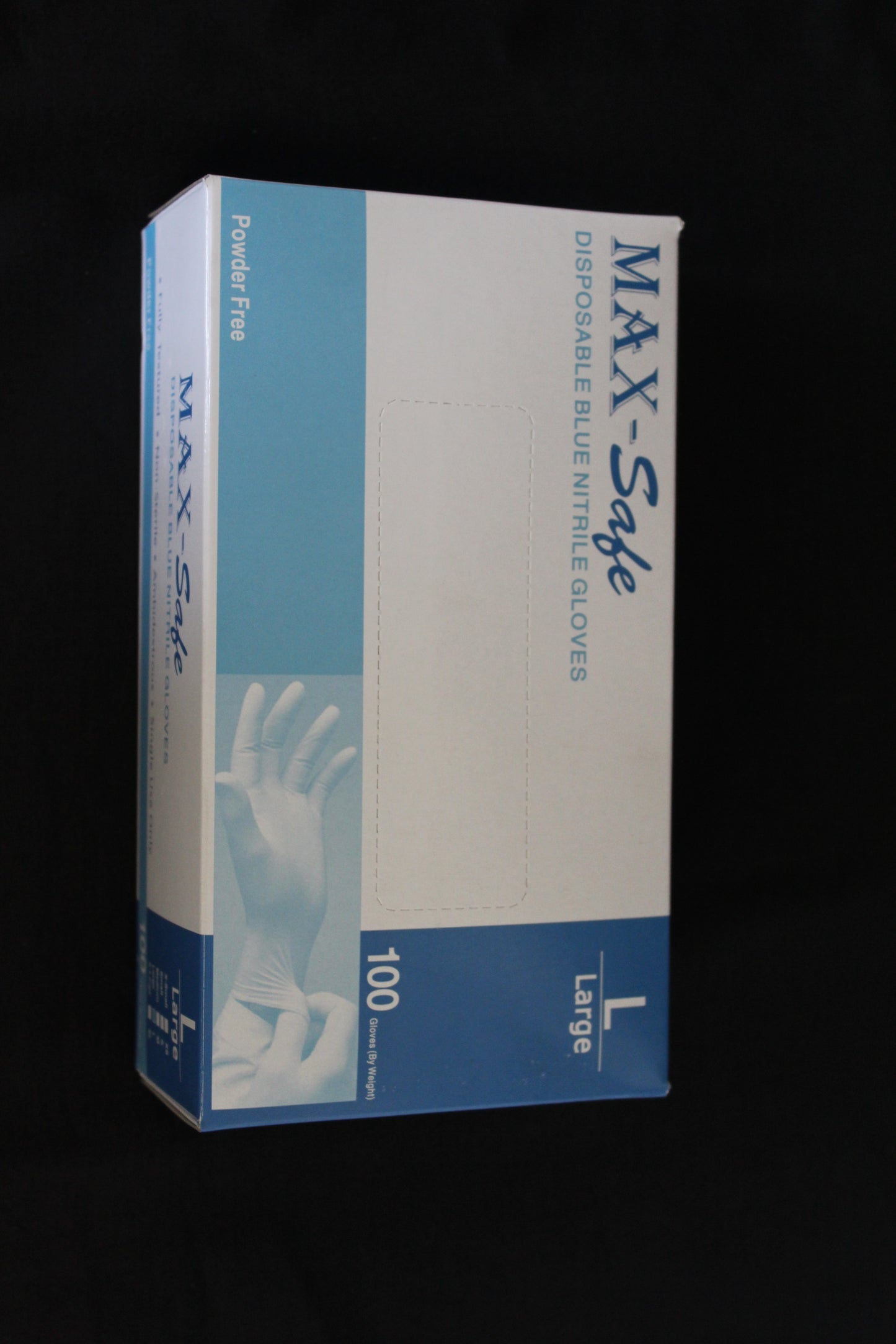 GLOVES - NITRILE P/FREE LRG. BLUE(100)