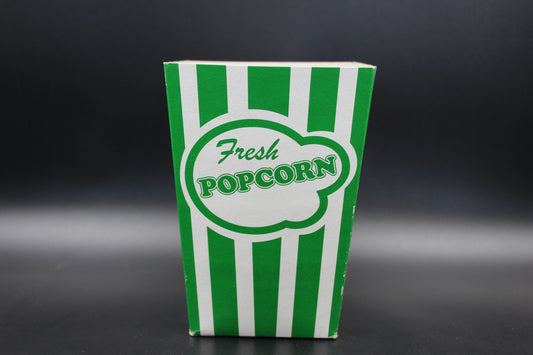 BOXES - POPCORN GREEN STRIPE SMALL(100)