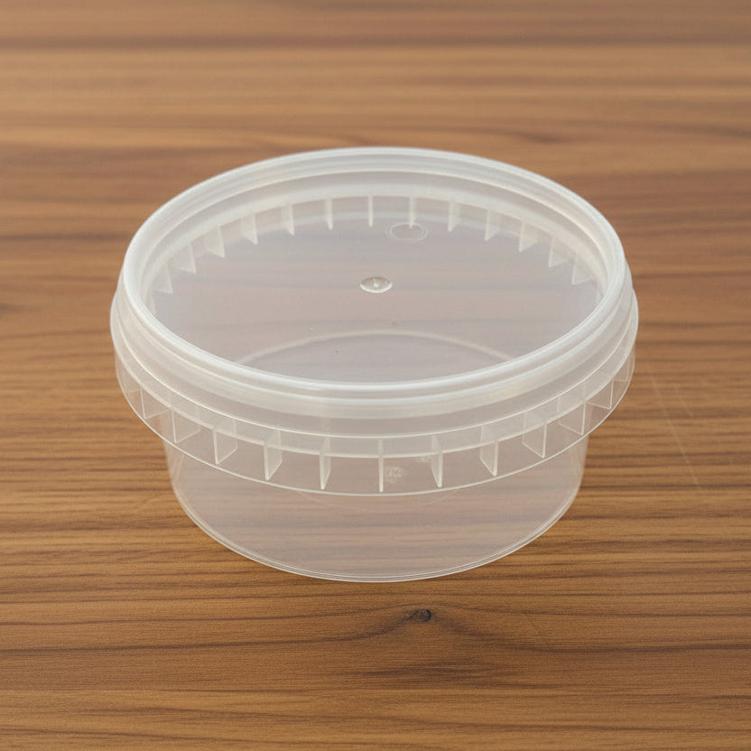 Tamper Evident 180ml Round Container with Lid(each)