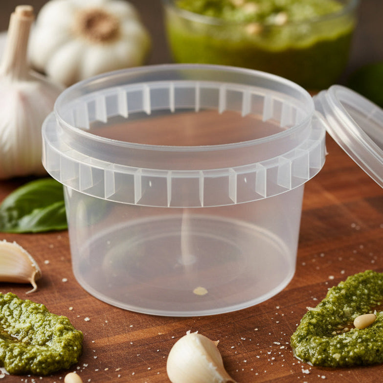 Tamper Evident 280ml Round Container with Lid(each)
