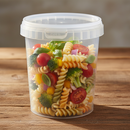 Tamper Evident 1L(1000ml) Round Container with Lid(each)