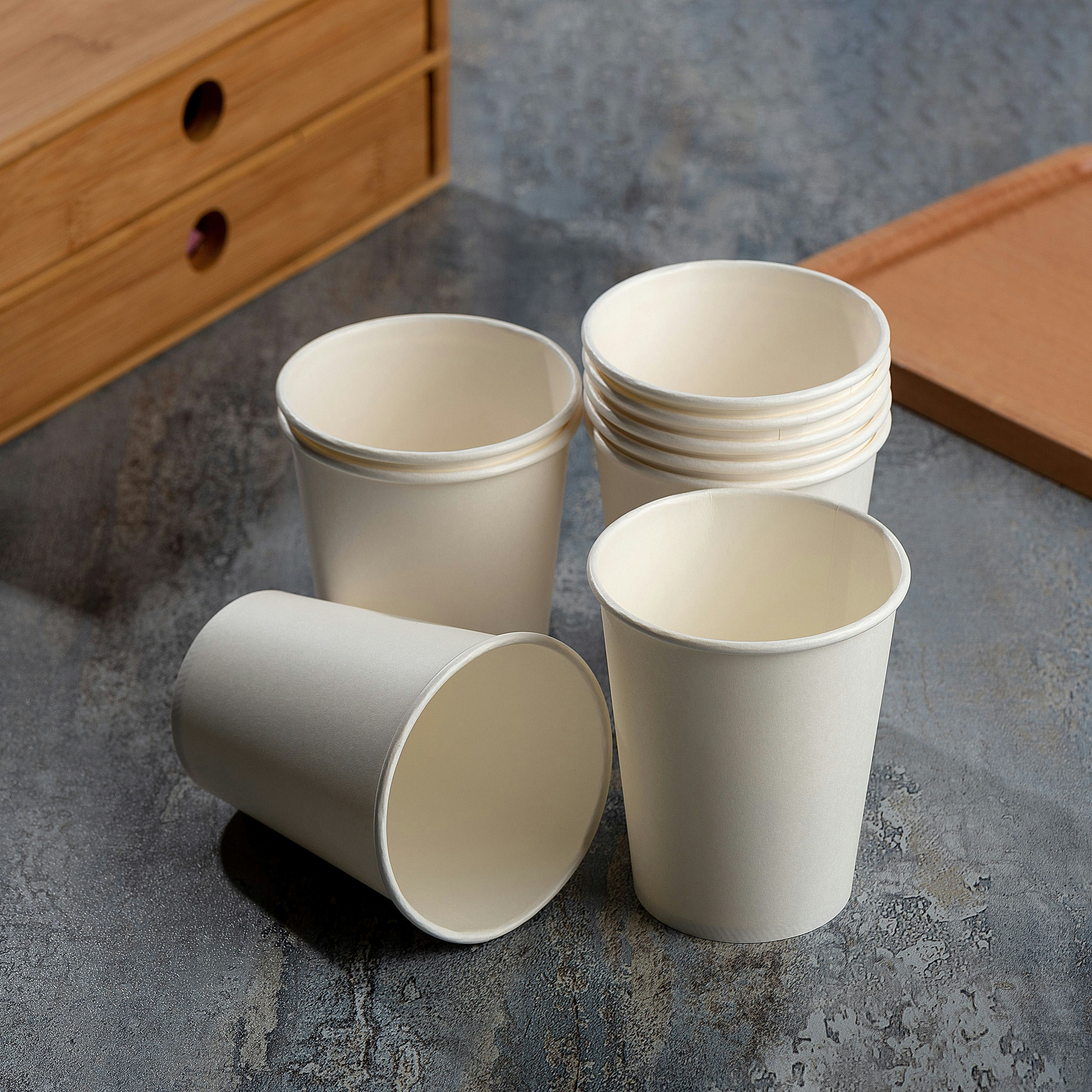 CUP DOUBLE WALL WHITE 350ml CUP ONLY